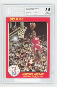 1985 Star Slam Dunk Supers 5x7 Michael Jordan #5 - BGS 8.5 NM-MT+ - MJ Rookie! - Picture 1 of 2