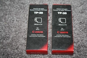 Canon TP-38 Thermal Roll Paper 38mm x 7m For Calculator 2 Packs of 5 Rolls + - Picture 1 of 5