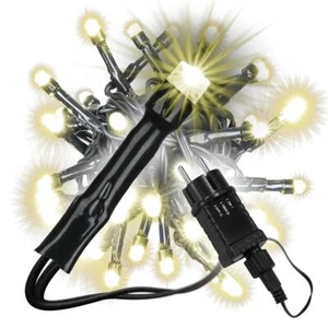 diLED 40 LED Lichterkette Starterset warmweiß System LED erweiterbar Trafo Timer - Bild 1 von 7