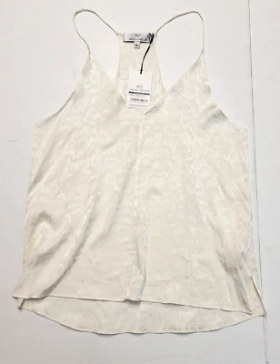 $298 New Maison de Papillon Katherine Tank Top Women's MEDIUM M Ivory SILK Blend - Image 1 of 4
