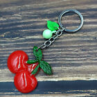  12 Pcs Resin Key Chain Fruit Slice Charms Simultaed Bag Pendant Man Car Food