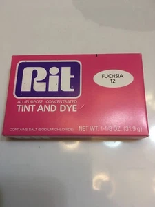 Rit Powder Tint & Dye Fuchsia #12 (Old Formula) 1-1/8 oz / 31.9 g - Picture 1 of 2