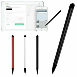 Double Tête Stylet Capacitif Écran Tactile Stylo pour Smartphone Tablette GPS - Photo 1/7