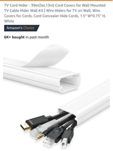 Unbranded Cable Hider 39in White - Afbeelding 1 van 9