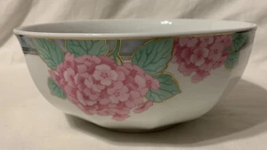 RARA ciotola da portata Graf Von Henneberg Bavaria HEP104 ortensia e farfalle 9" - Foto 1 di 8