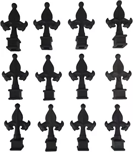 Recinzione Plastica Ornamentale Finial Topper/Fleur De Lis - Adatto 3/4" - (Confezione da 12) - Foto 1 di 3