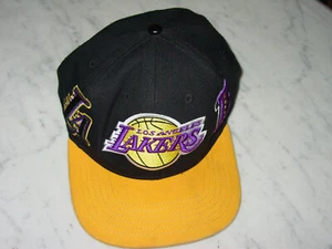 Pro Standard Black Yellow NBA Los Angeles Lakers Varsity Champions Snapback Cap - Picture 1 of 6