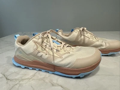 Altra Lone Peak Women Size 9 Tan & Blue  Running Shoes Sneaker AS IS  NO INSOLES - Image 1 of 4
