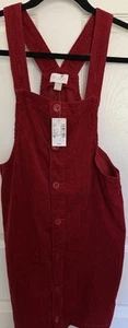 Girls NWT Overall Jumper Size 16 Children’s Place Dark Red Courderoy - Picture 1 of 6
