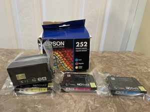 Epson 252XL 252 Tintenpatrone CMYK 4er Set NEU OEM versiegelt 2024 Datum T252520 - Bild 1 von 4