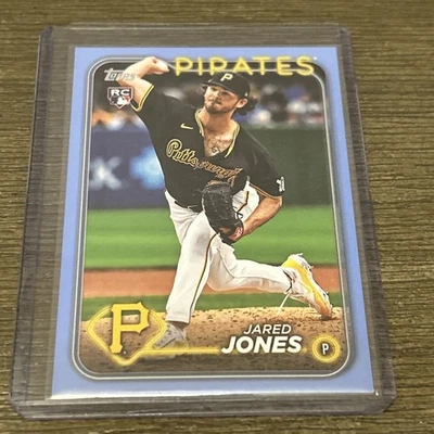 2024 Topps Update Series - #US49 Jared Jones (RC) Fathers Day Blue /50 - Image 1 of 4