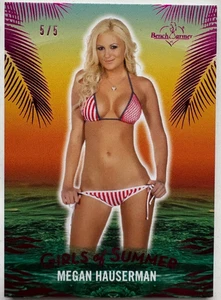 2025 BENCHWARMER GIRLS OF SUMMER MEGAN HAUSERMAN CARTA BASE LAMINA ROSA /5 - Foto 1 di 2