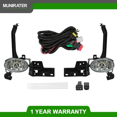 Fog Lights Lamps w/Wiring+Switch Kit Pair For Honda Accord Sedan 2008 2009 2010 - Изображение 1 из 4