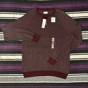Suéter Sonoma Everyday para Hombres Talla L Borgoña Cuello Redondo Pullover 100% Algodón Nuevo con Etiquetas - Imagen 1 de 6