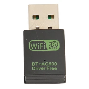 USB Wireless BT Adapter 150Mbps 433Mbps 5G Dual Band BT 5.0 Wireless Network NEW - Afbeelding 1 van 12