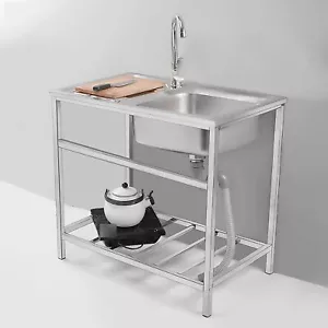 Lavandino Commerciale con Rubinetto, per Cucina, Ristorante, Bar, Caffè, Garage - Bild 1 von 8