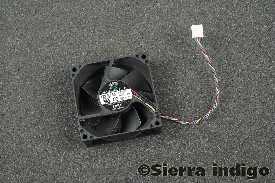 Cooler Master A8025-42RB-6IP-PI MGT8012ZR-W25 80mm x 25m 4-pin 12v 0.54a Fan - image 1 of 1