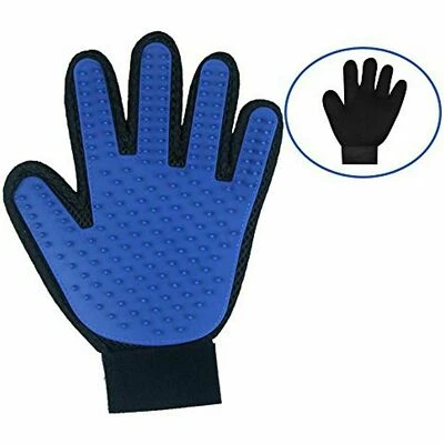 New LEFT HAND Dog Pet Grooming Glove & Hair Remover with Gentle Deshedding Brush