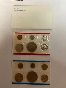 1976 US Mint 12 Coin Uncirculated Set Complete Philadelphia & Denver OGP - Picture 1 of 5