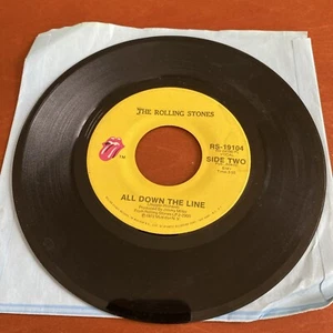 THE ROLLING STONES Happy All Down The Line 45 7" POP CLASSIC ROCK Record Vinyl - Picture 1 of 9
