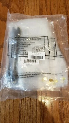 Pack of 10 - Category 6 Patch Cord UTP 0.5 ft Black Contact Gold Plating 50u" - Image 1 of 2