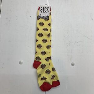 Sock It to Me Knee High Yellow Socks One Size