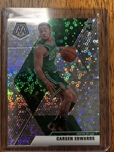 2019-20 Panini Mosaic Rookies Fast Break Silver PRIZM Carsen Edwards #220 RC