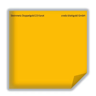 CREDO BLATTGOLD Scalpellino doppio oro 23 carati foglia oro sfuso - 25 fogli - 80 x 80 mm dorato