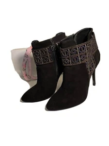 women's leather ankle boots size 7.5 - Picture 1 of 10