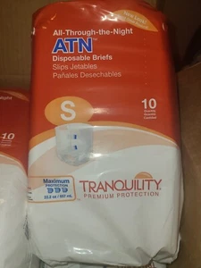 Tranquility (All-Through-the-Night) Disposable Briefs Small Case of 90 - #2184 - Picture 1 of 2
