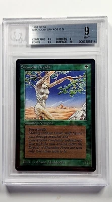 1993 MtG Magic the Gathering Beta Shanodin Dryads Vintage WOTC BGS 9 Mint - Image 1 of 4