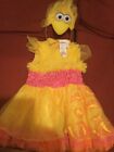 EUC Sesame Street Big Bird 2t adorable dress costume with headband