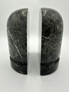 Vintage Marble Bookends- Made In Pakistan- 4.5+lbs Each- No Chips or Cracks - Picture 1 of 8