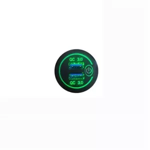 Fast Charger 12V Car Dual QC3.0 Waterproof LED USB Power Socket Voltmeter Outlet - Picture 1 of 16