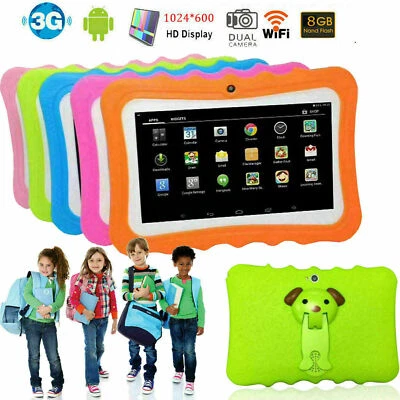 Kids Tablet 7" Android WiFi Tablet 3G Boys Girls Learning Tablet Dual Camera - Image 1 of 4