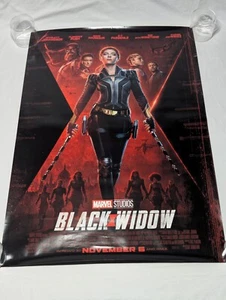 Black Widow Marvel Studio Black Double-sided Original Theater Movie Poster 27x40 - Bild 1 von 2