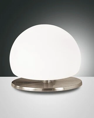 Fabas Luce LED Lampada Tavolo Morgana 1flg. G9 3570-30-178 Nichel Matt Bianco - Immagine 1 di 4