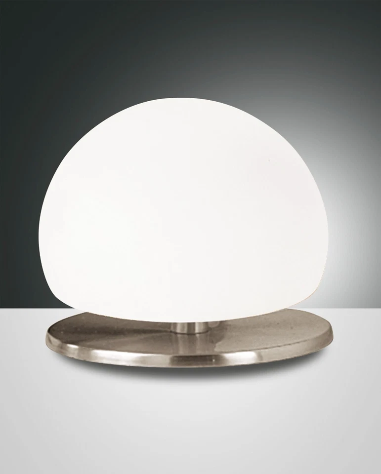 Fabas Luce LED Lampada Tavolo Morgana 1flg. G9 3570-30-178 Nichel Matt Bianco - Immagine 1 di 4