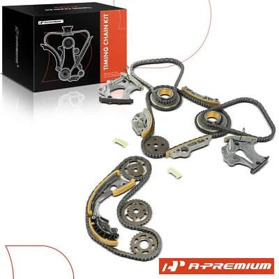 Kit de corrente de distribuição de motor 18 peças para Audi A4 2009-2015 A5 A6 S4 Q7 supercharged  - Imagem 1 de 4