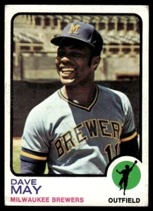 1973 Topps Dave May Milwaukee Brewers #152 - Picture 1 of 2