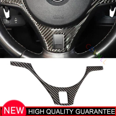 Cubierta de moldura de volante de fibra de carbono de vinilo para BMW M3 E90 2008-2013 Foto 1 de 4