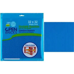 Grundplatte 26 cm blau für Spiele Bausteine und Blöcke Spielzeug Weihnachten - Bild 1 von 24