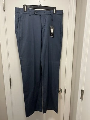 The Men's Store at Bloomingdale's Classic Fit Blue Chinos Pants 34 X 32 rt $98 - Image 1 of 4