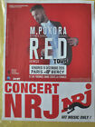 M Pokora , page publicitaire pour concert RED tour Paris Bercy 2015