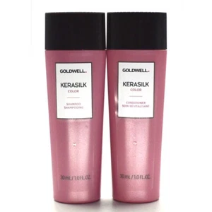 Champú y acondicionador Goldwell Kerasilk color tamaño viaje 1 oz. - Imagen 1 de 2