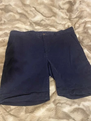 Pantalones cortos Southern Proper para hombre azul marino frente plano 100 % poliéster talla 38 Foto 1 de 4