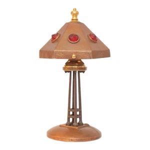 Wunderschöne original Jugendstil Tischlampe "LITTLE HOUSE" 1910 - Bild 1 von 24