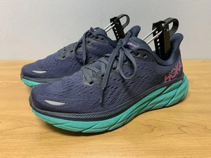 Hoka One One Clifton 8 Damenschuhe Größe 8,5 marineblau türkis Laufen 1119394 OSAT - Bild 1 von 16