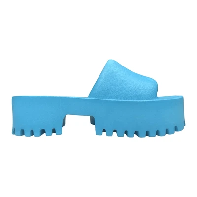 Sandálias Jeffrey Campbell Bae plataforma azul tamanho 8 (EU39) sola deslizante - Imagem 1 de 4