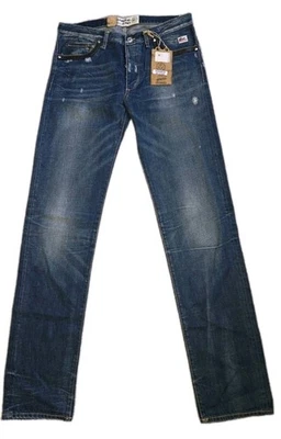 Men’s Roy Rogers "Rider” Denim Jeans  Made In Italy • 33 X 36 Distressed Cotton - Image 1 of 4